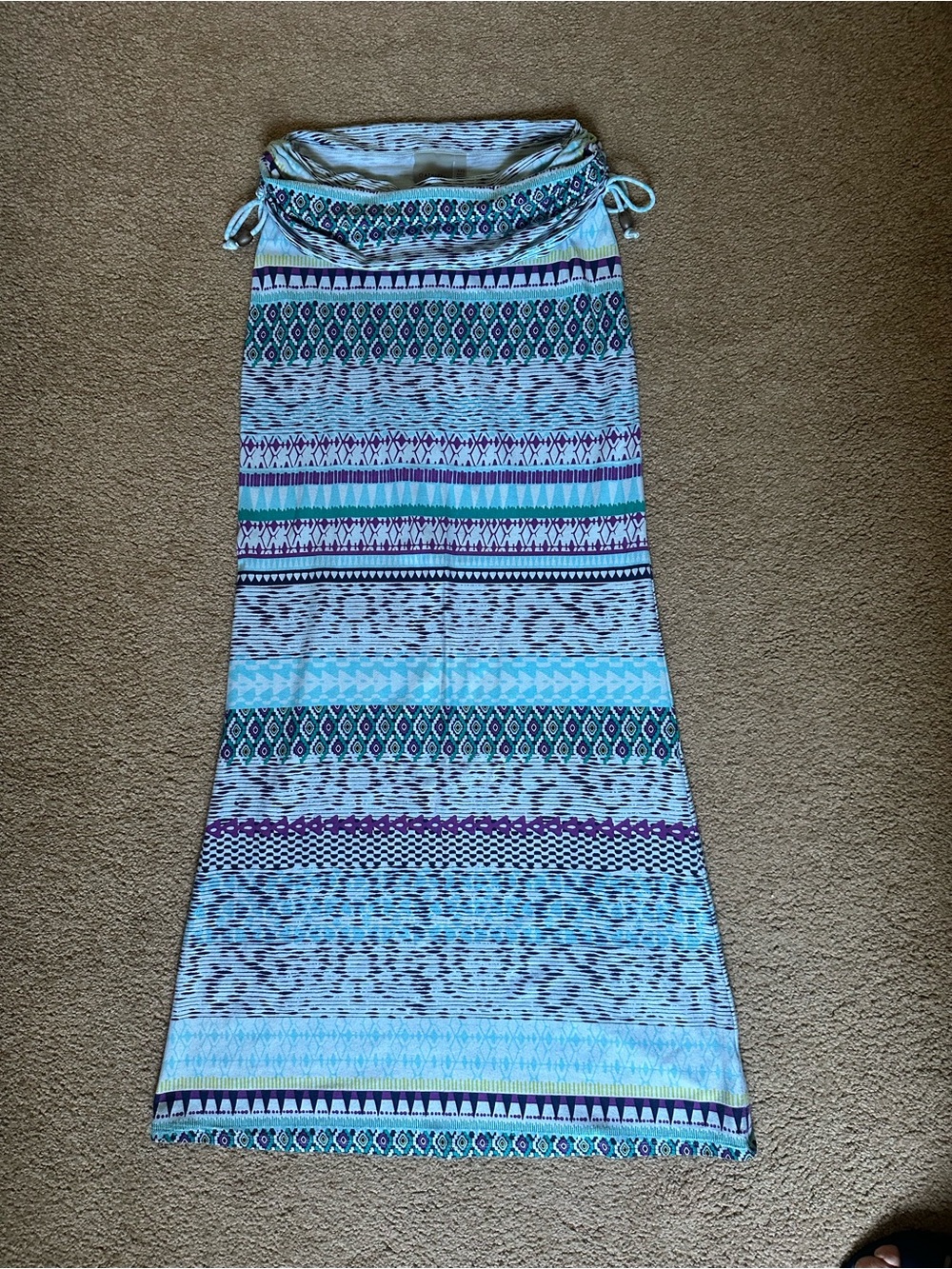 Athleta fold over maxi skirt